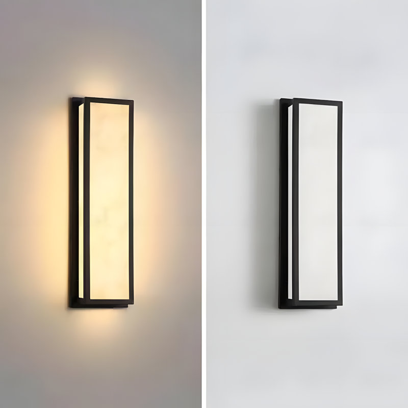 Outdoor Modern Rectangular Ip65 Anti-rust Led Wall Sconce Lighting, 3.90" H x 7.50" W x 24.80" D