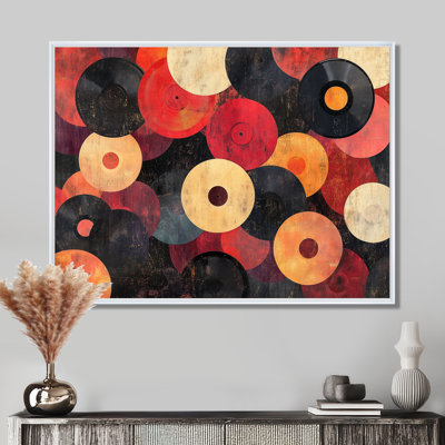 Disque de vinyle, art mural, décor coloré Pop Art, Dejahnae