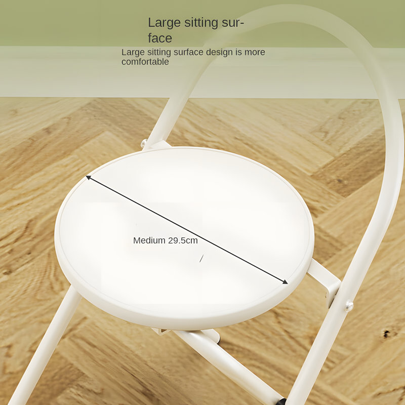 Tabouret pliant avec dossier - Ensemble de 4 chaises portatives compactes pour , la cuisine, la salle à manger et le salon - Conception compacte facile à ranger