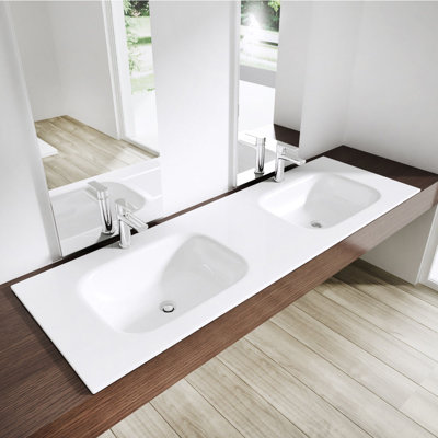 Durovin Bathrooms 480mm L x 1200mm W Natural Engineered Stone Rectangular Sink