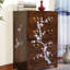Commode d'appoint moderne en bois massif camphre