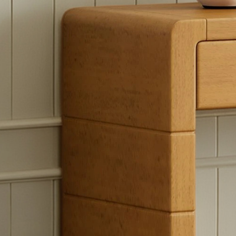 Console en bois de style campagnard rétro, Beige