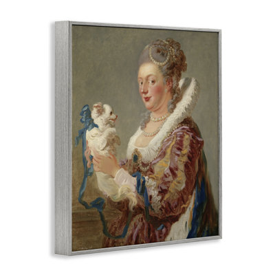 Victorian Lady & Her Dog, impression par estampe numérique, design par Stellar Design Studio