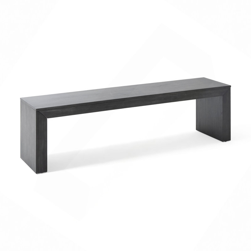 Rustic Style Dining Bench, Entryway Bench With Block Legs