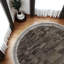 Tapis rond en peau de mouton Toscana-1977543440