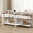 Farmhouse Console Table with 3 Drawer, 53'' Wide Entryway Table with Open Storage Shelf, Narrow Long Sofa Table for Living Room,   Hallway, Behind Soft, Couch-118565580