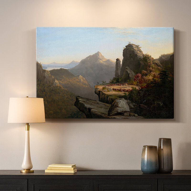 Expulsion du jardin d'Eden-Thomas Cole-Gallery, toile tendue-1828, 24x36