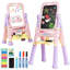 Sukhraj Zoomie Kids Adjustable Plastic Board Easel-1296800153