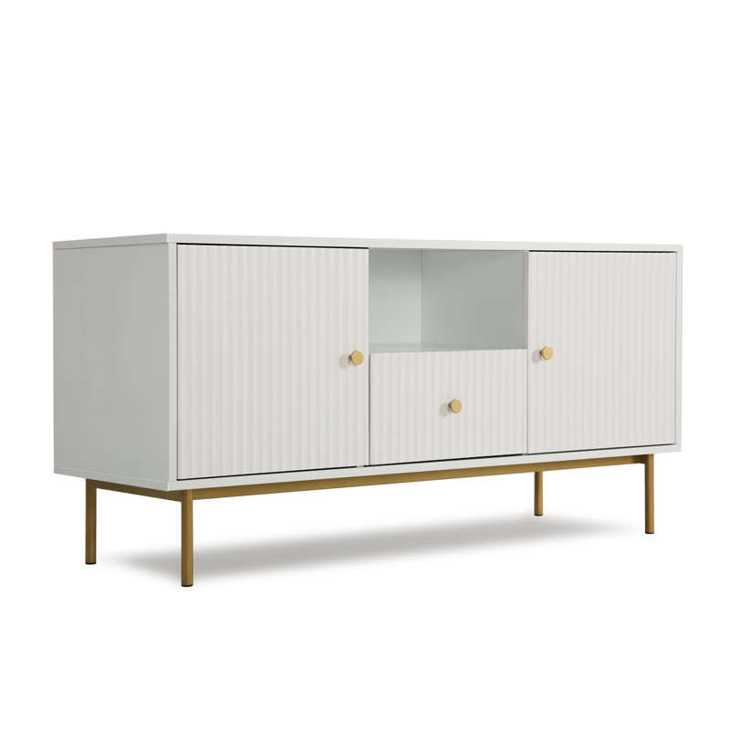 Aggri TV Stand for TVs up to 88", White