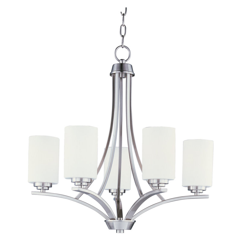 Bainsby 5 - Light Empire Chandelier, Satin Nickel