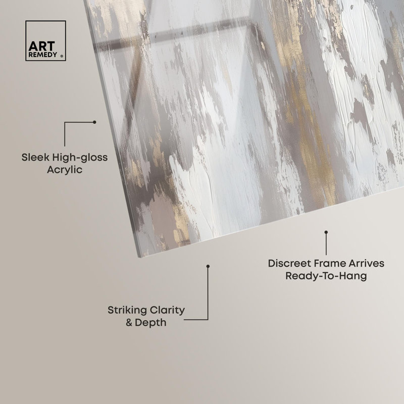 Art mural Boho «Flooding Gold I» par Art Remedy, prêt à être accroché, H 10 po x l 15 po