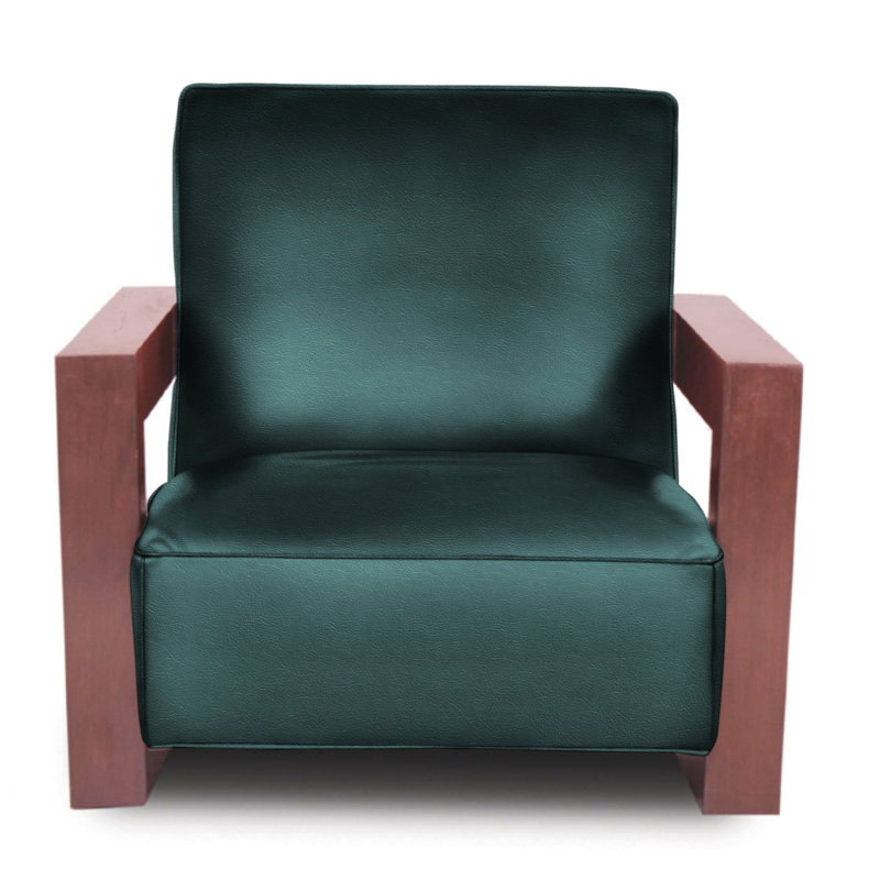 Lofty Leather Armchair, Sapphire Amadeus Genuine Leather, Ash Honey