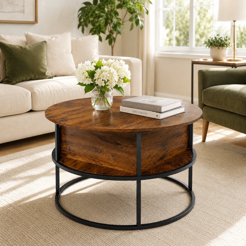 Table basse Farmhouse, Noyer foncé