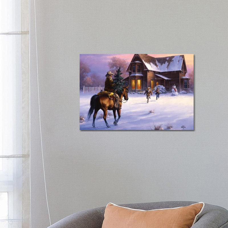 The Day Daddy Brought Home The Tree by Jack Sorenson - Wrapped Canvas Gallery-Wrapped Canvas Giclée, 45.72cm H x 66.04cm W