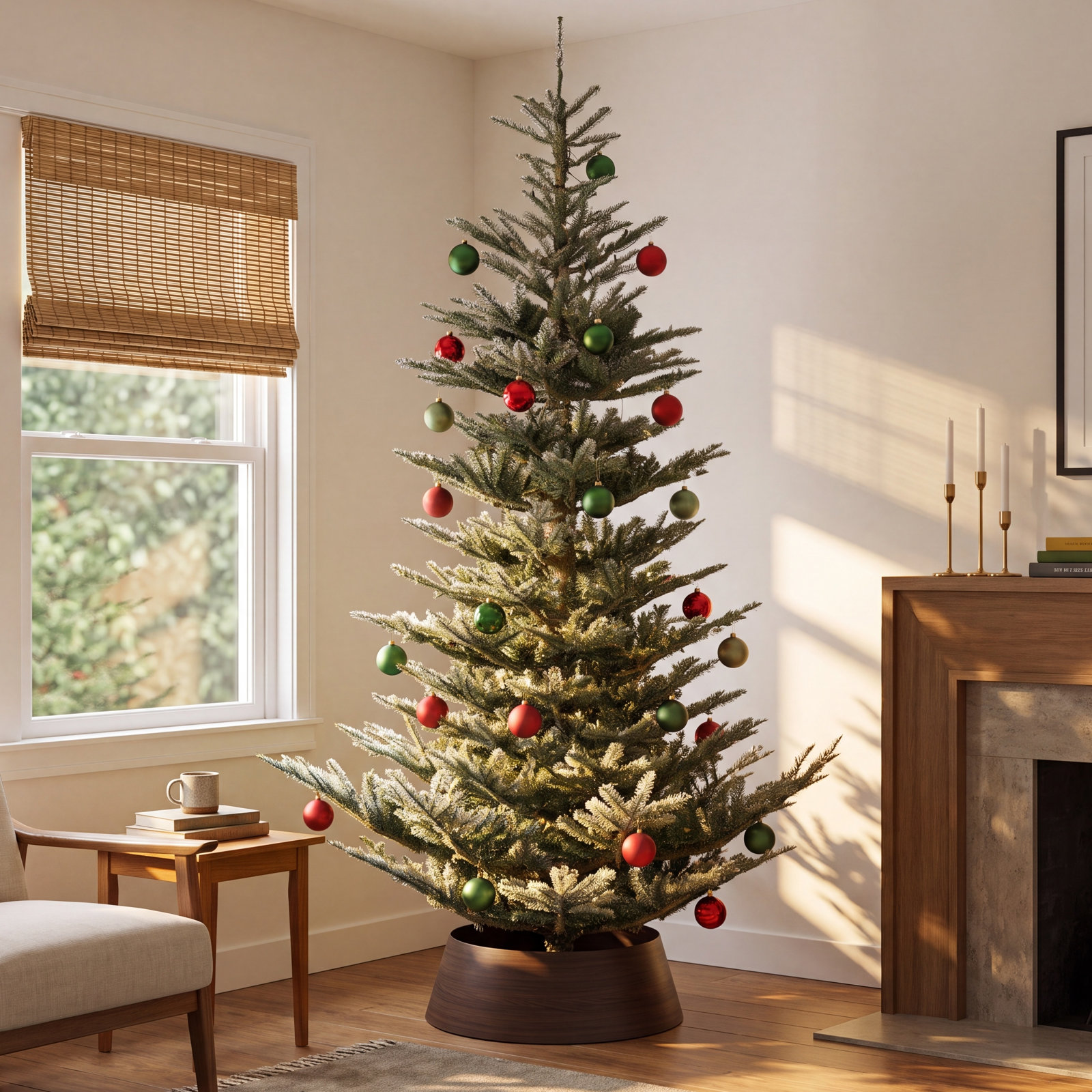 Alberta Blue Pre-Lit Spruce Christmas Tree, 6' H