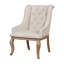 Chaise avec accoudoirs en tissu capitonné Narcie-2083889427