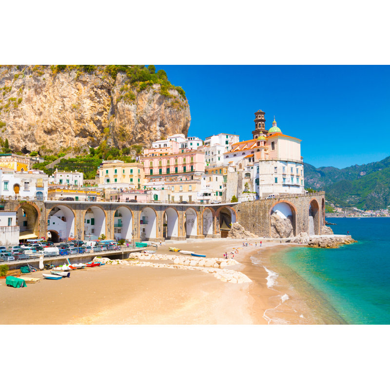 Amalfi Cityscape, Italy by Aleh Varanishcha - Wrapped Canvas Print, 20cm H x 30cm W