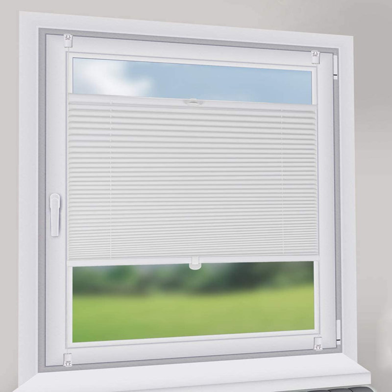 Cordless Semi Sheer Pleated Shade, 130cm W x 200cm L