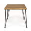 Ensemble de salle à manger 5 pièces d'extérieur moderne en bois d'acacia, table carrée et chaises pour patio, terrasse, cour arrière, porche
