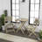 Javea Bohemian 3-Piece Light Teak Acacia Wood Outdoor Folding Bistro Set with Cream Woven Rope Seats, Balcony and Patio Furniture-1368802090