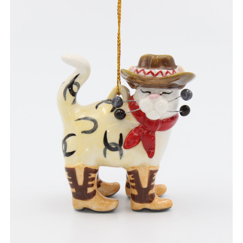 Ornement de chat Whisker - Cowboy