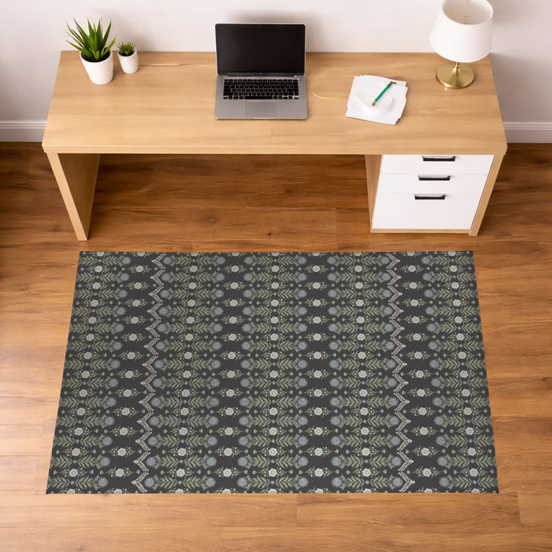 Tapis de bureau Kalina, Gris anthracite, H 0,1 po x l 72 po x P 48 po