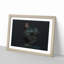 Black Rooster in Abstract - Picture Frame Graphic Art Print-55686537-55686548