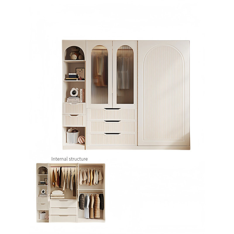 Modern Simple And Luxurious Wardrobe, 82.68" H x 86.61" W x 22.83" D