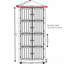 Armoire de rangement 72 po à 4 niveaux et 8 portes Farmry-1199023351