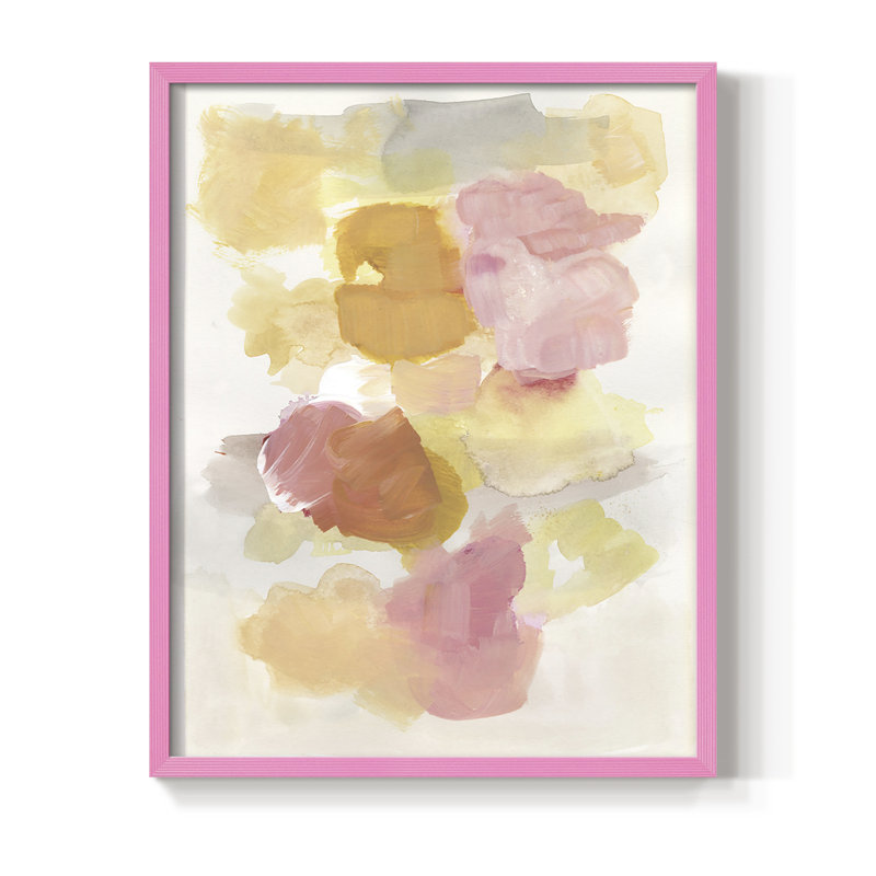 Warm Petals II, reproduction encadrée - bois massif, Cadre photo rose simple, H 10 po x l 8 po