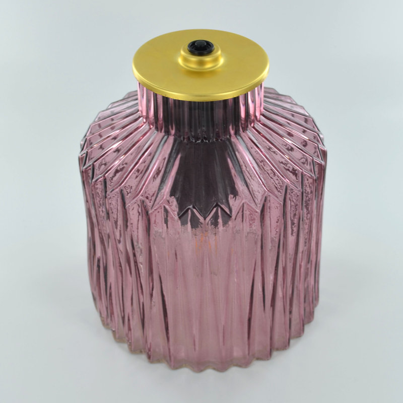 Sandersville Glass Novelty Lamp, Pink