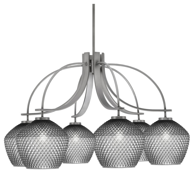 Lustre Cavella Light, H 20 po x l 32,25 po x P 32,25 po, 6, Graphite