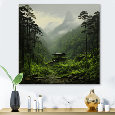 Jungle Plants Whispers Collage 3 - art mural en métal Jungle