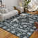Machine Washable Area Rug Soft Vintage Low Pile Rug with Non Slip Backing for Living Room Bedroom Entrance