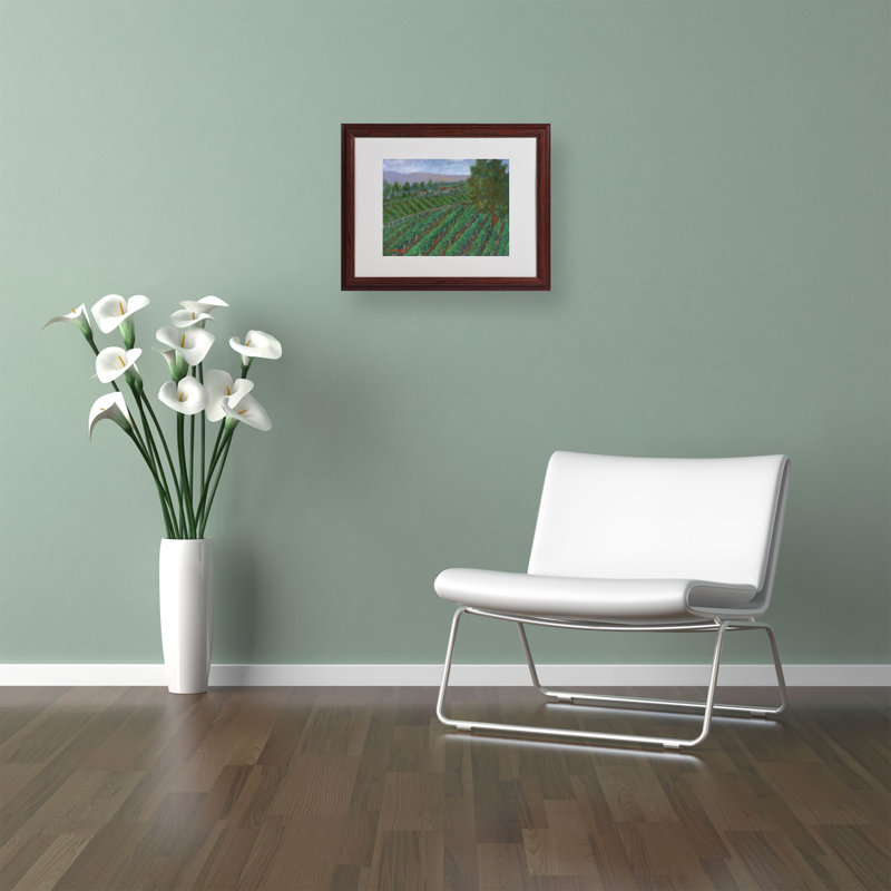 « sonoma valley », reproduction d’art sur toile encadrée, H 16 po x l 20 po x P 0,5 po, Brun