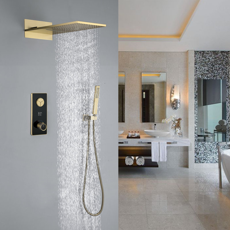 Système de douche complet avec valve brute