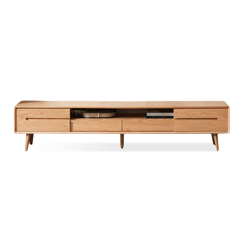 Meuble télé Modern Burlywood, H 17,72 po x L 78,74 po x l 15,75 po