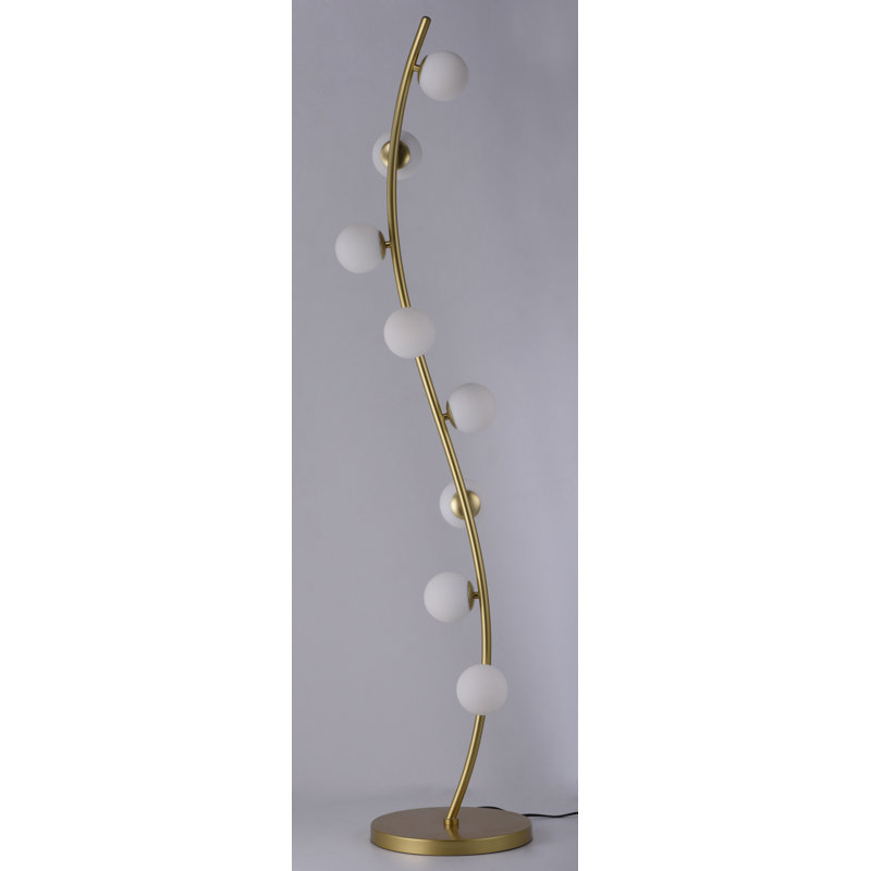 Raunds 64.25'' Metallic Gold LED Novelty Floor Lamp