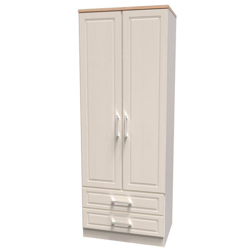 Aalysia Manufactured Wood Wardrobe, Kashmir Ash/Modern Oak