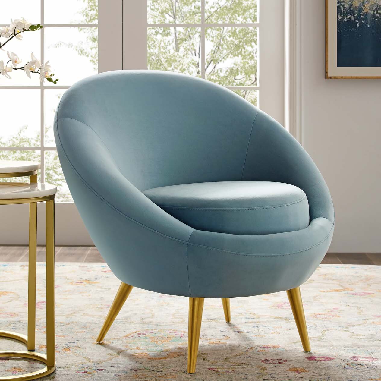 Modway velvet online chair