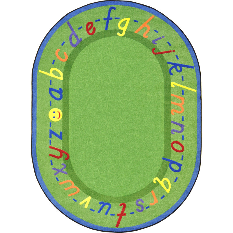 Tapis éducatif, Ovale 5 pi 4 po x 7 pi 8 po