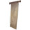 Porte de grange en bois d'aulne avec ensemble de quincaillerie coulissante en bois