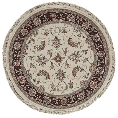 Handmade Silk and Wool Area Rug