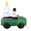 Bonhomme de neige gonflable de Noël de 8 pieds dans un camion de neige The Holiday Aisle®