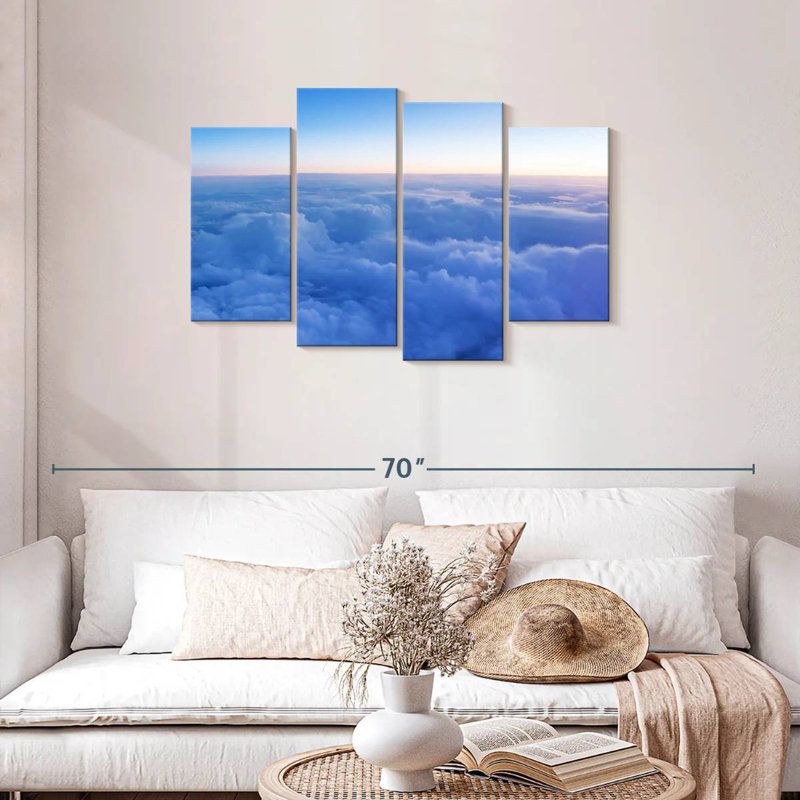 Alvord, ciel bleu, nuages, H 27 po x l 43 po