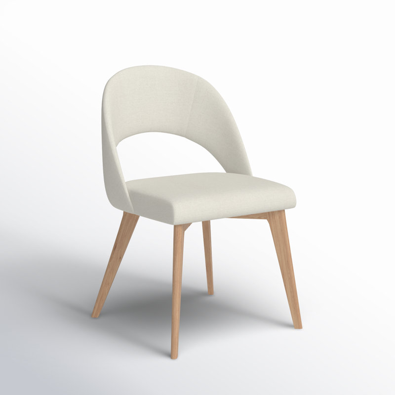 Rorey Linen Side Chair, Ivory