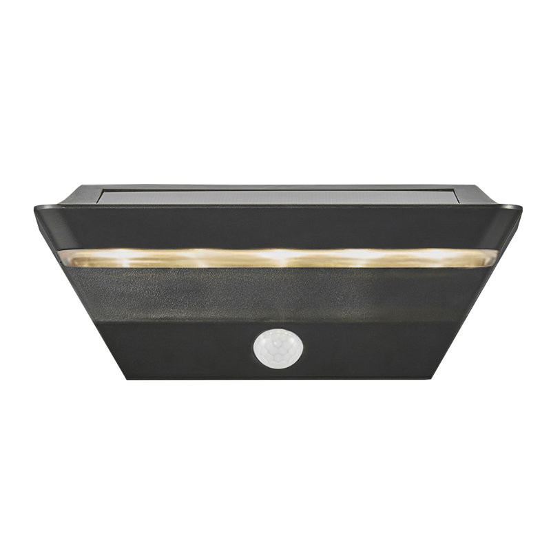 Agena 1 - Bulb 9 cm H Solar Powered Frosted Glass Outdoor Wall Light
