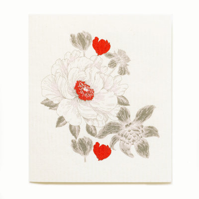 Torchon suédois rose Flower