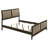 Clement Dark Cocoa Upholstered Eastern King Bed