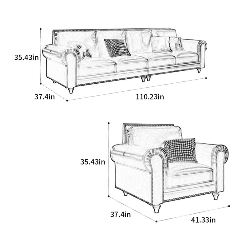 American retro - style sofa
